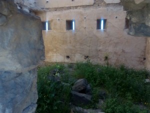 Aspilleras en el Fortín de El Mocatero