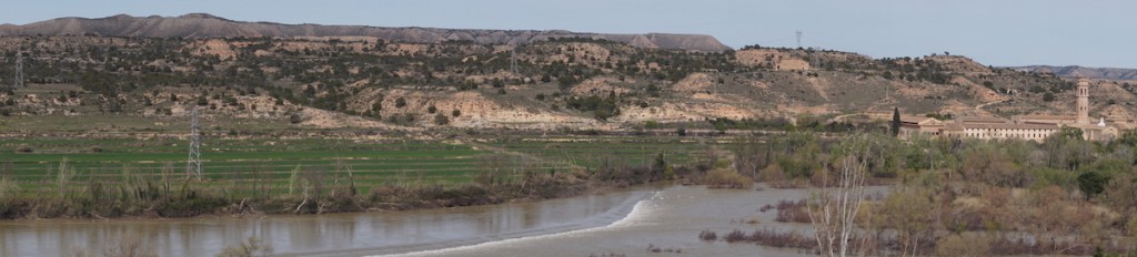 Panorámica de El Monasterio de Rueda desde El Tozal de Escatrón