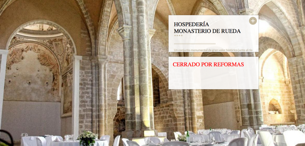 Captura de pantalla de la web de la Hosperdería