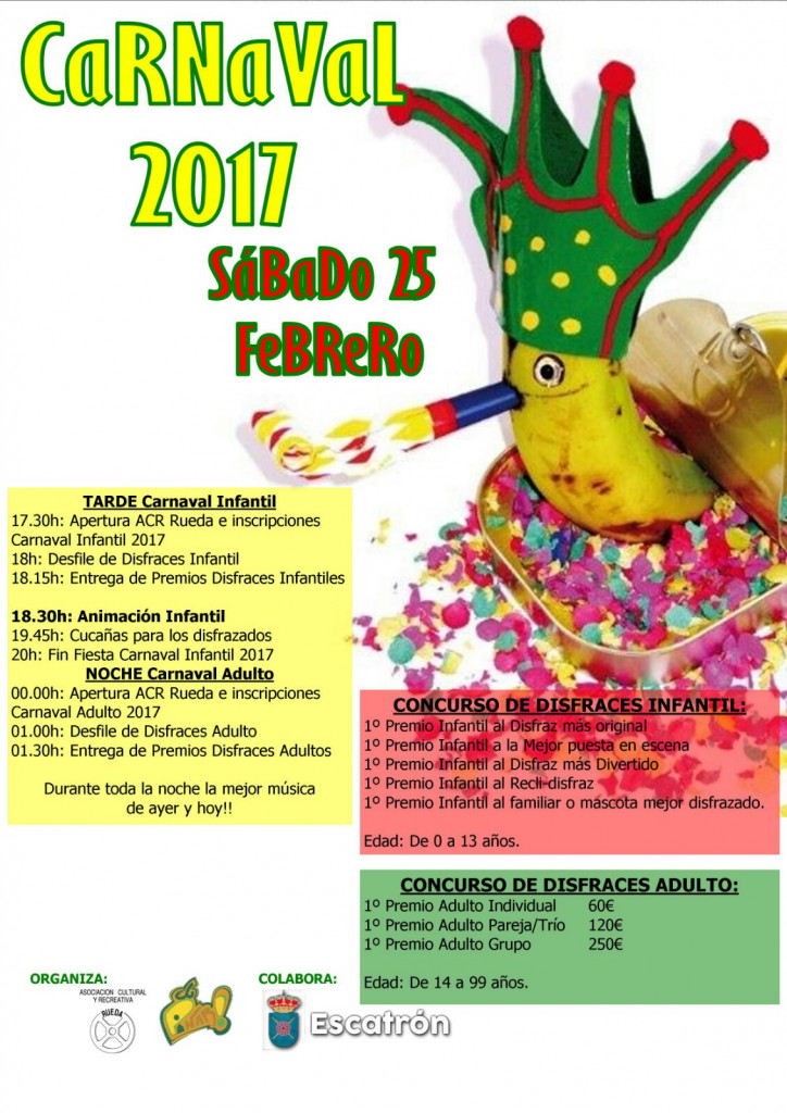 Programa del Carnaval de Escatrón 2017