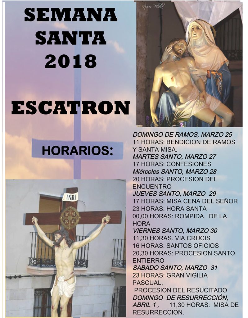 Programación de Semana Santa en Escatrón