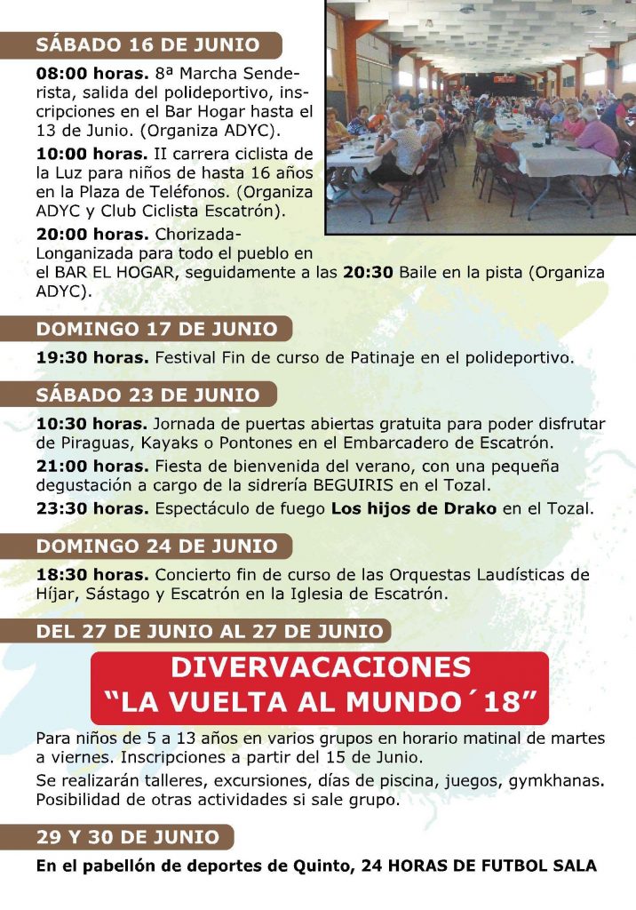 Programa verano cultural 2018