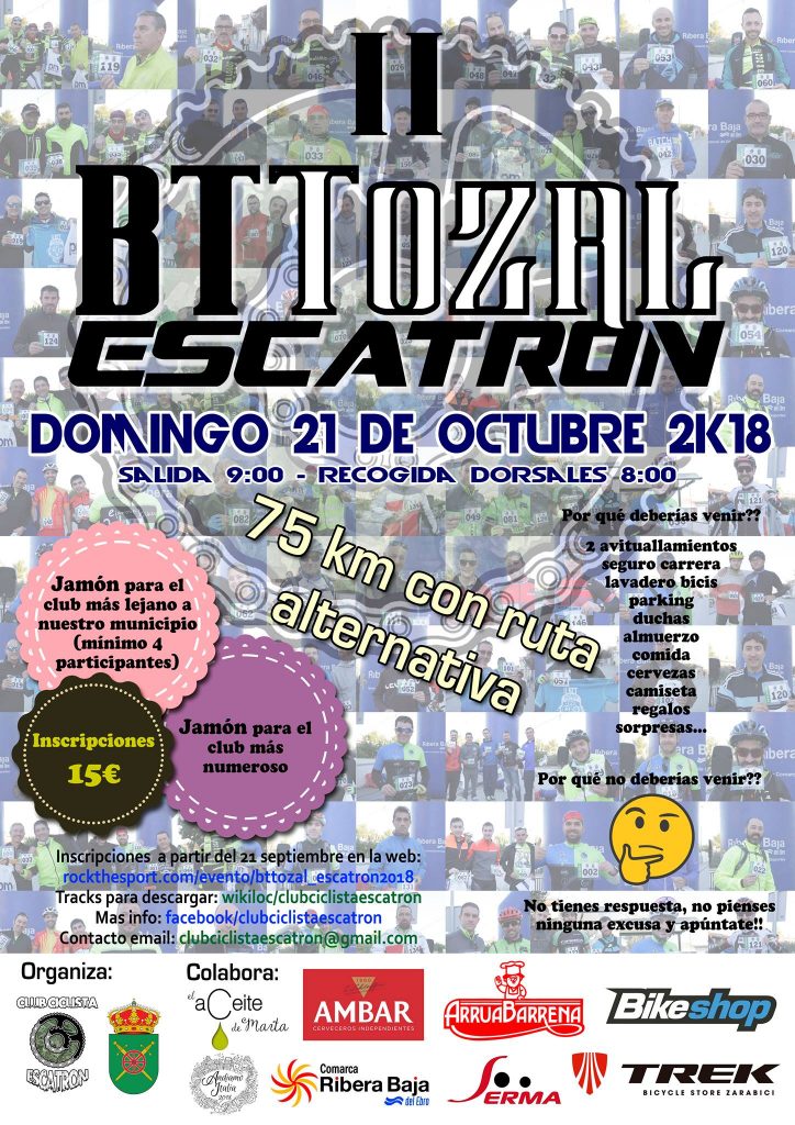 Cartel BTT Tozal Escatrón