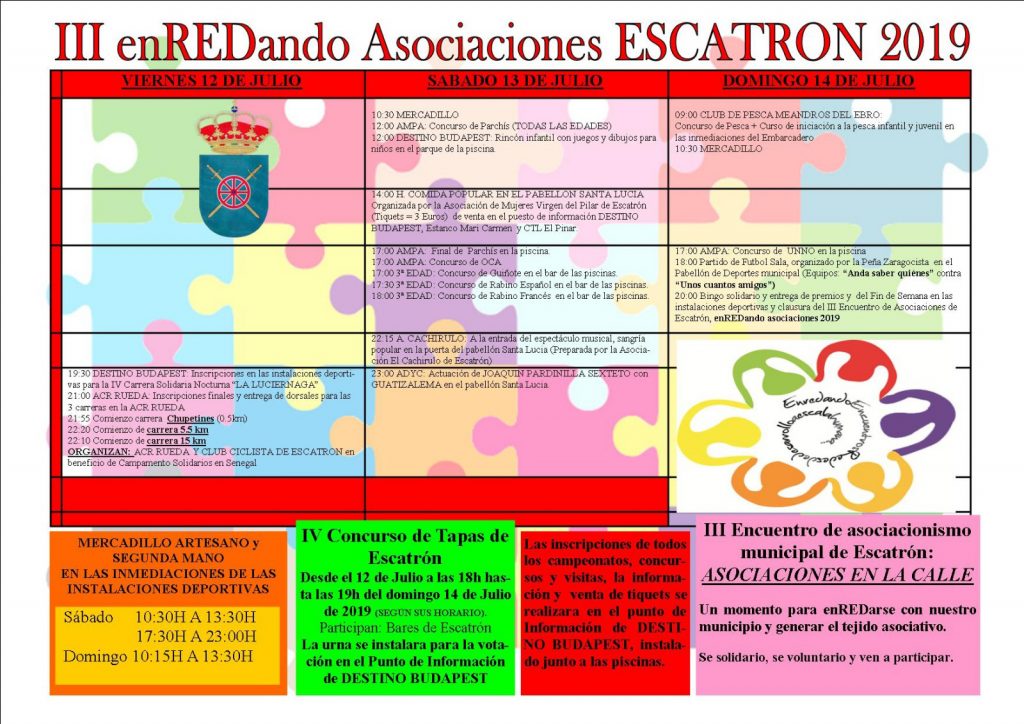 Agenda enREDdando asociaciones 2019